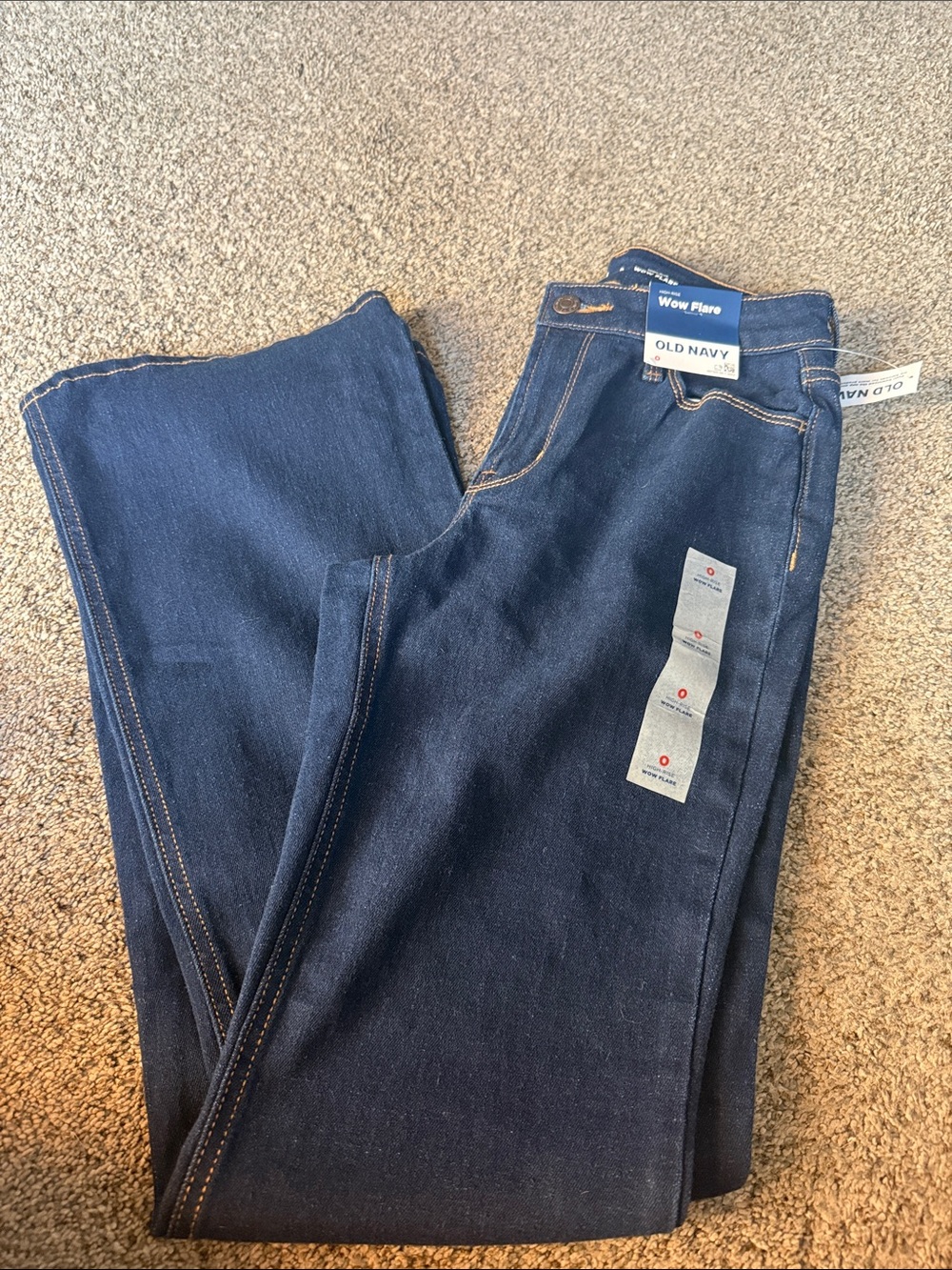 Old Navy High Rise Wow Flare Jeans- Dark